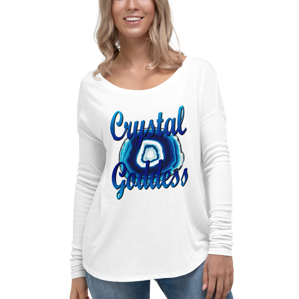 Download Crystal Goddess Ladies' Long Sleeve Tee - Virgo Vibe